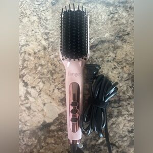Lange Pink Hair Brush Straightener